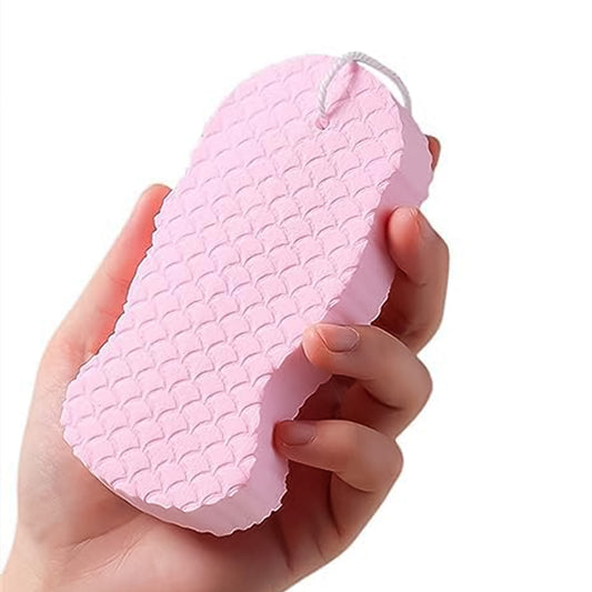 Ultra Soft Exfoliating Sponge Dead Skin Remover Bath Sponge Face and Body Scrubber for Women and Men Sensitive Skin (1 Pc)