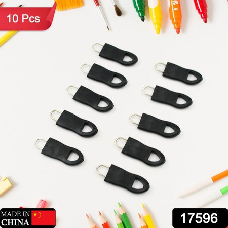 Metal Zipper Pull Tabs and Zipper Extension Tags for Luggage, Backpack, Jackets and Bags (10 Pieces Set)