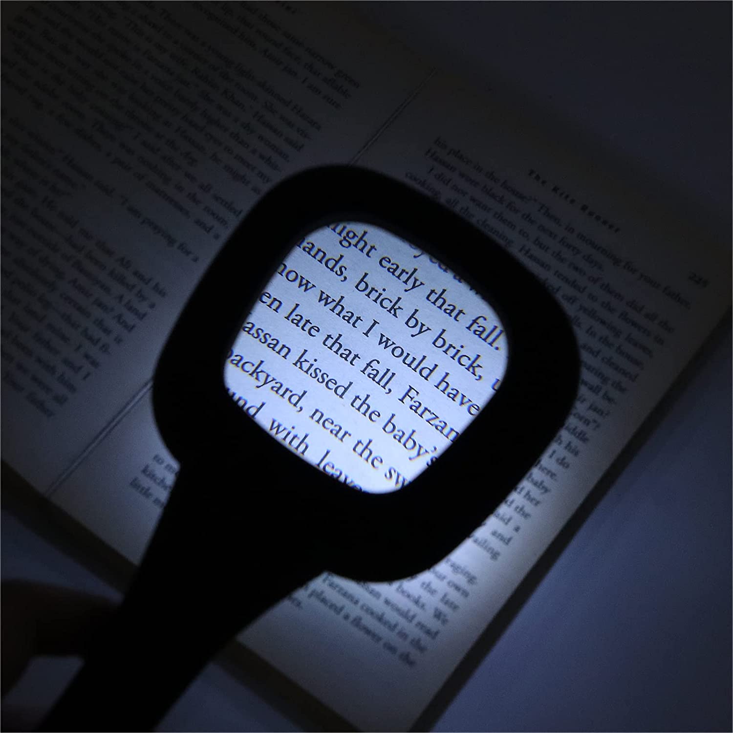 Handheld Magnifying Glass with 6 LED Lights – Illuminated Reading Magnifier for Seniors, Inspection, Coins &amp; Jewelry (1 Pc)