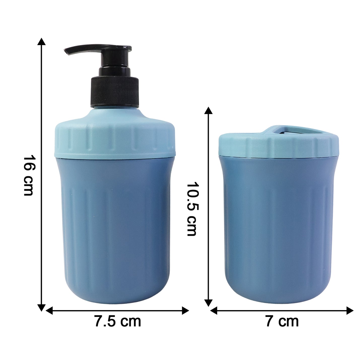 Multipurpose Soap Dispenser with Utility Holder for Kitchen & Bathroom Use – Hand Pump Liquid Dispenser and Storage Holder Set (1 Set)