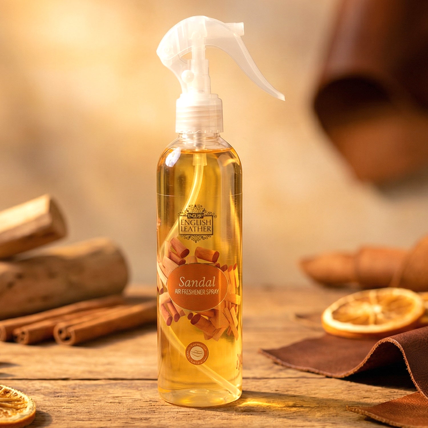 250 ML Sandal Air Freshener Spray with Trigger Nozzle – Long Lasting Room Freshener for Home, Bathroom, Bedroom, Living Room, Office and Curtains