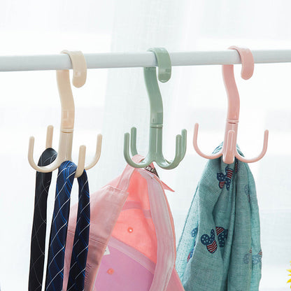 4 Claw 360 Degree Rotating Purse Rack and Handbag Hanger Hook | Multi Function Closet Organizer for Bags, Belts, Scarves, Ties and Accessories (1 Pc)