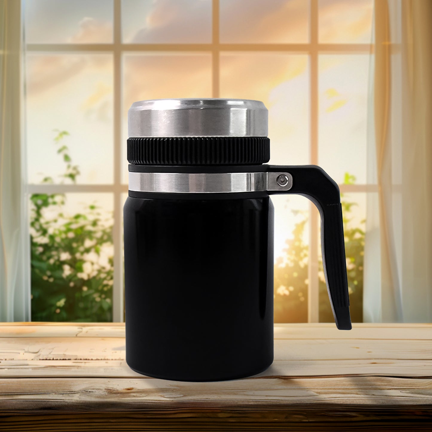 Coffee Cup, Vacuum Cup Stainless Steel Non-Slip Anti-Scalding for Home Office 600ml