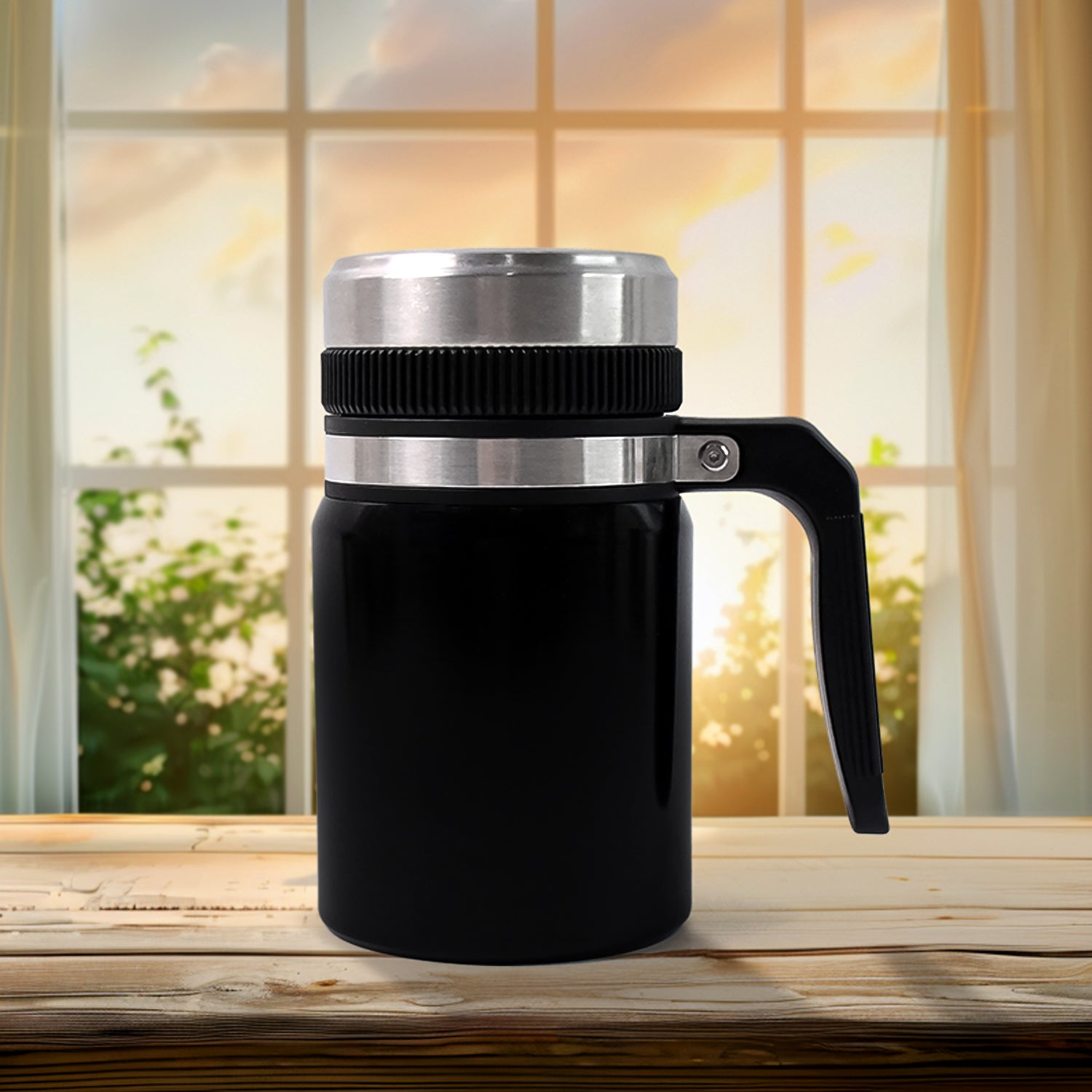 Coffee Cup, Vacuum Cup Stainless Steel Non-Slip Anti-Scalding for Home Office 600ml
