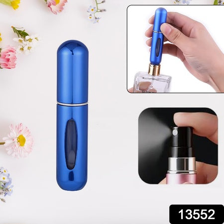 Mini Perfume Refillable Atomizer Container Portable Travel Perfume Spray Bottle 5ml Fragrance Pump Case (1 Pc Mix Color)