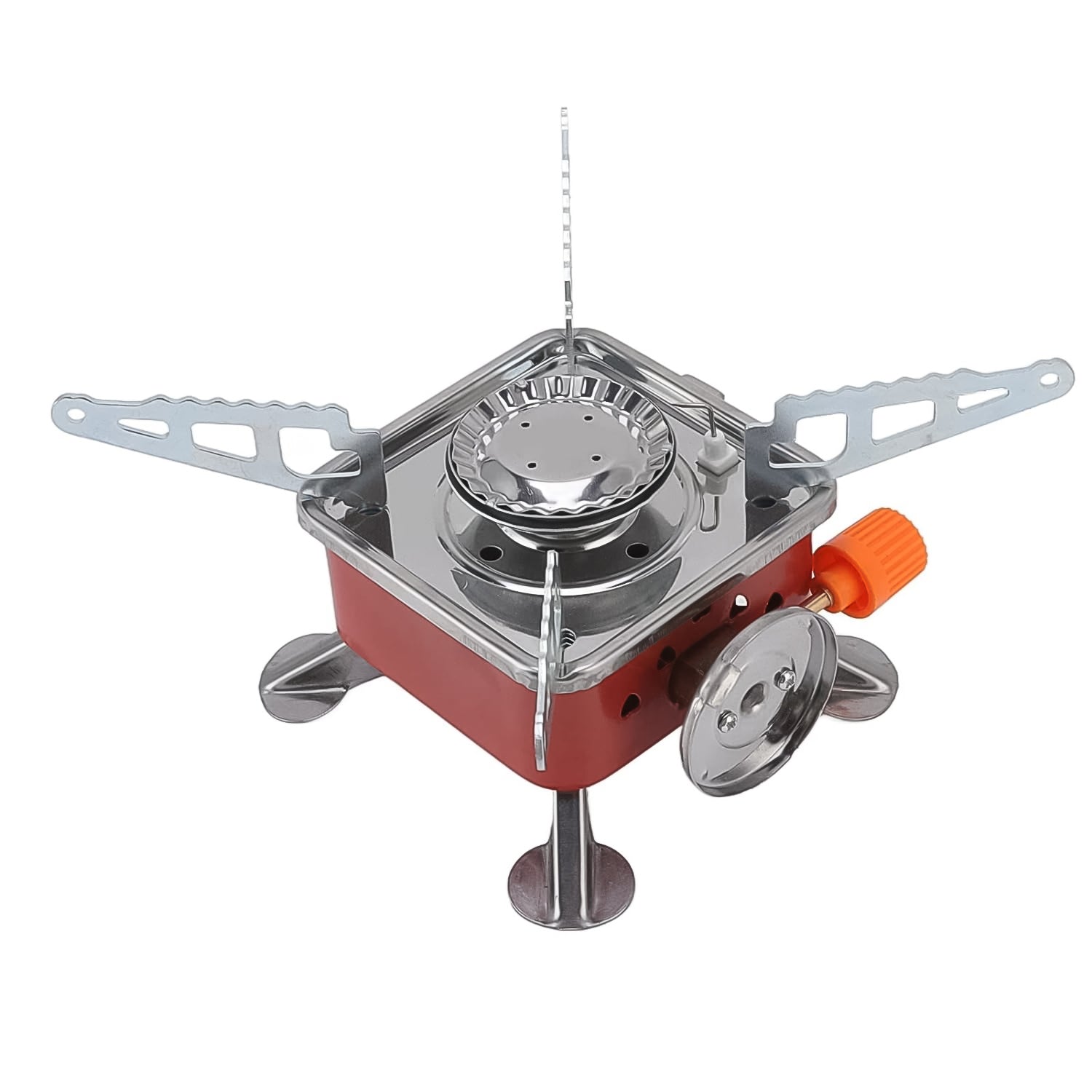 Mini Square Camping Stove – 2800W Portable Outdoor Gas Burner for Camping, Hiking &amp; Picnic (1 Pc)