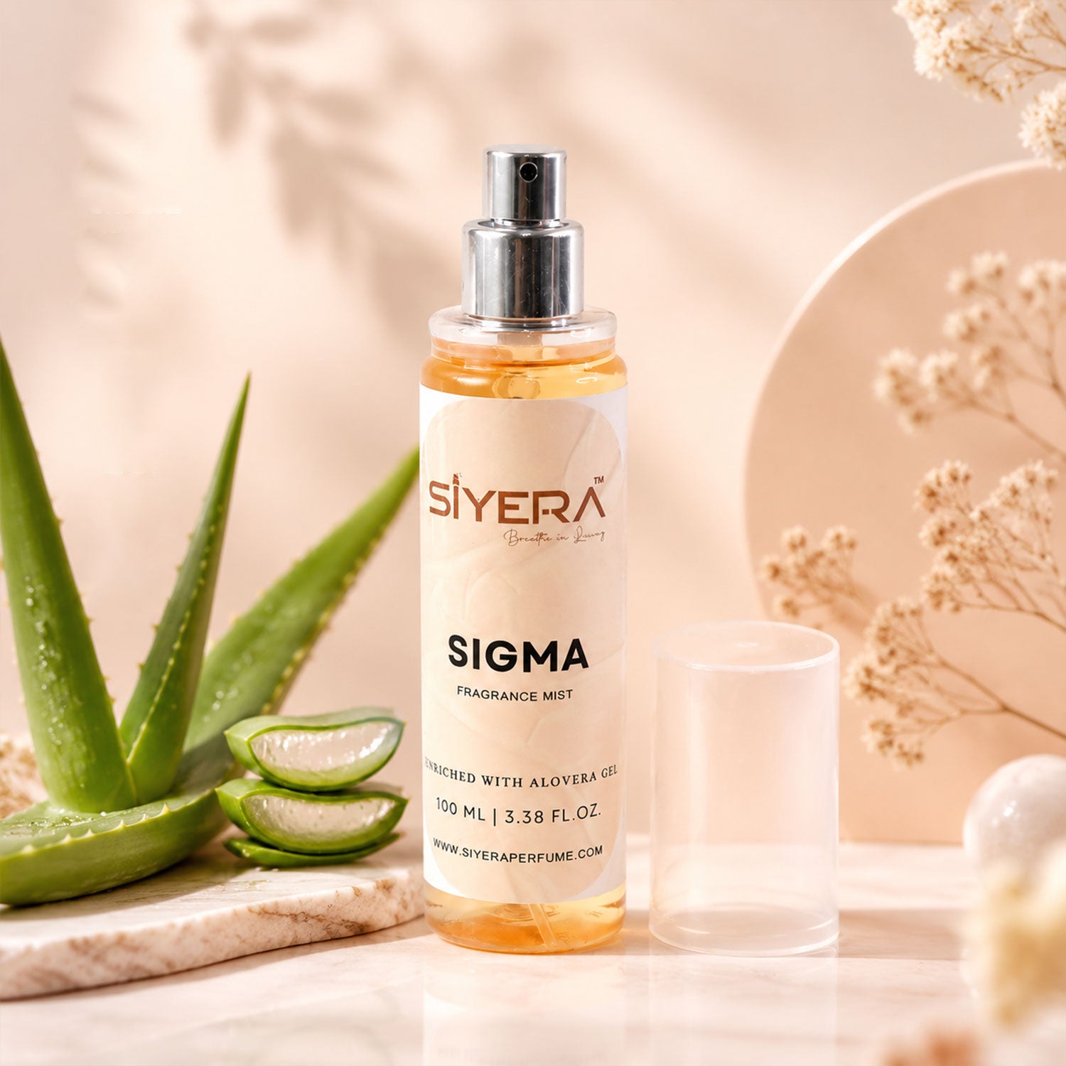Siyera Sigma Fragrance Mist Body Spray with Aloe Vera for Men and Women Long Lasting Fresh Daily Wear Perfume 100 ml (1 Pc)