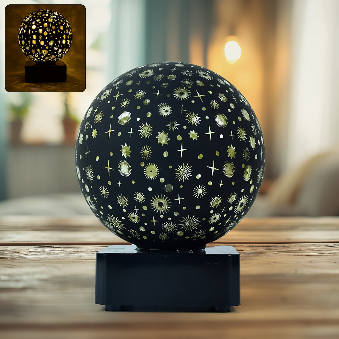 Starry Sky LED Projector Night Lamp Galaxy Star and Moon Projection Light for Bedroom Kids Room Party Decor and Gifts White Box Packaging