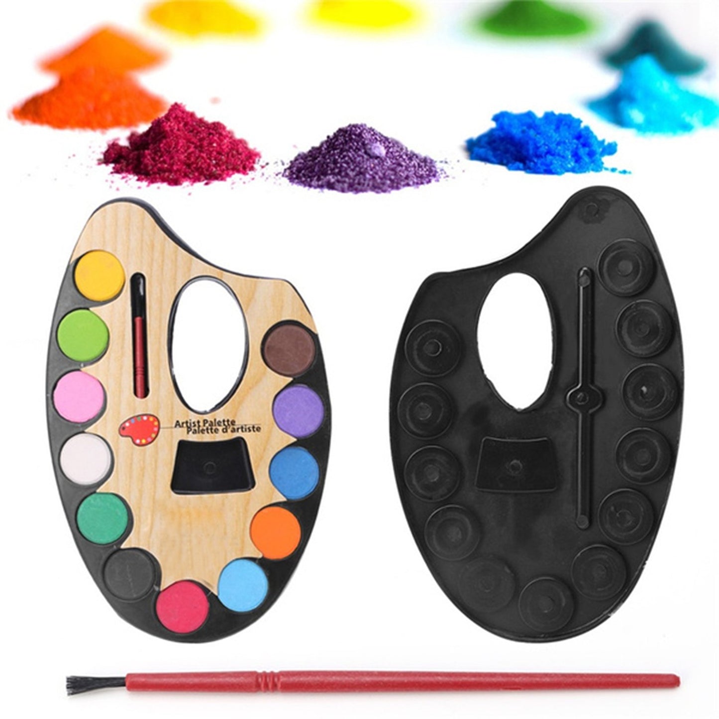 Non-Toxic Watercolor Painting Set with Artistic Palette and Paint Brush – Creative Sketch and Art Kit for Kids