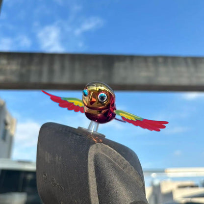 Wind Flying Bird Dashboard Decoration for Car & Motorcycle – Colorful Motion Decorative Toy (1 Pc)