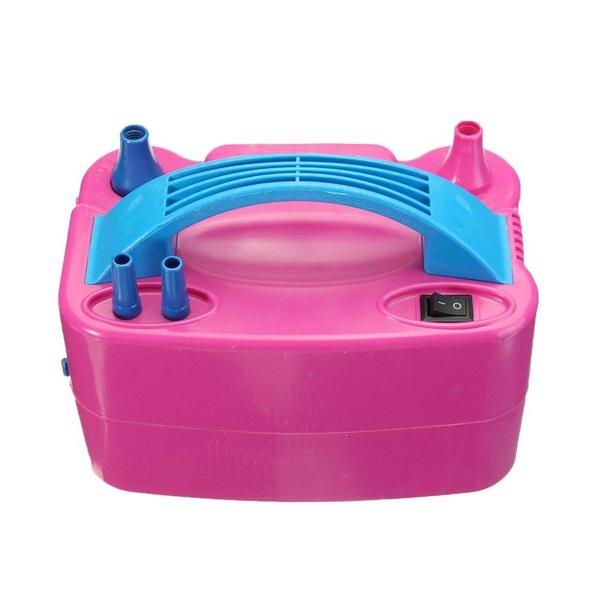 Portable Dual Nozzle Electric Balloon Blower Pump Inflator Machine for Birthday, Wedding, Party and Event Decoration