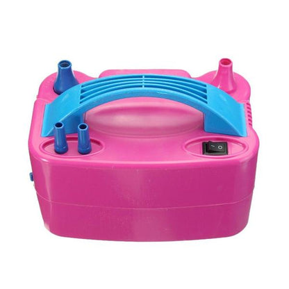 Portable Dual Nozzle Electric Balloon Blower Pump Inflator Machine for Birthday, Wedding, Party and Event Decoration