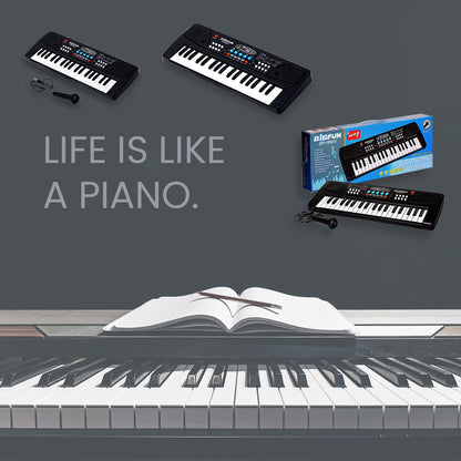 Piano Musical Keyboard with Microphone 37 Key Music Keyboard Toy for Kids with Record and Playback Function Educational Learning Piano (1 Set)
