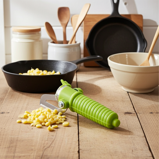 Plastic Corn Cutterstripper With Stainless Steel Blades | Pack of 2