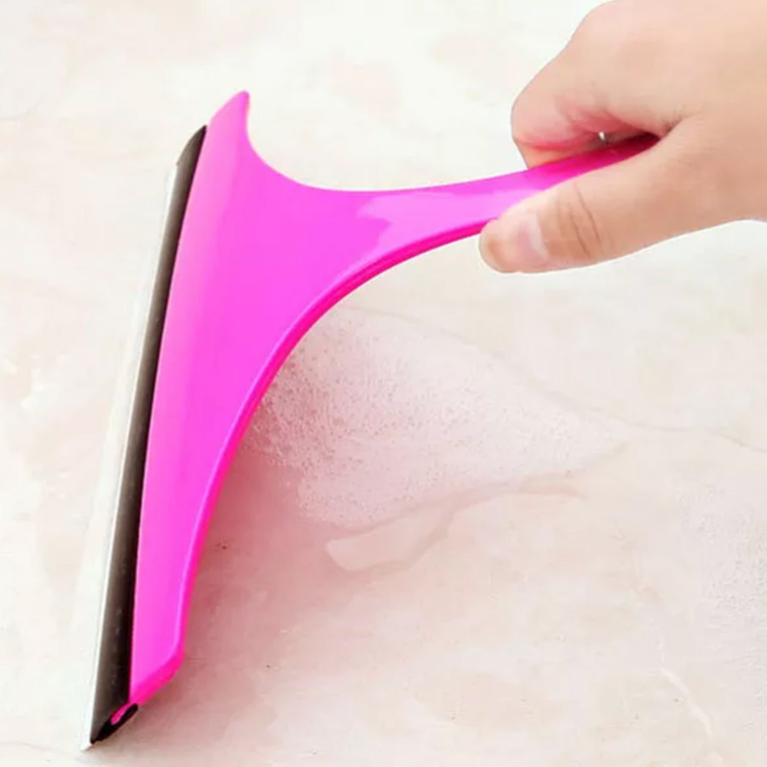 Car Side Mirror Wiper with Extendable Handle – Portable Windshield and Rear View Mirror Cleaning Tool for Cars, SUVs and Bikes (1 Pc)