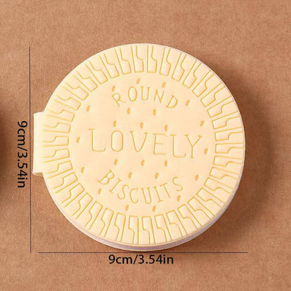 Round Biscuit Shape Scented Diary Notebook – Cute Writing Practice Copybook for Kids, Students and Office Use (80 Pages)