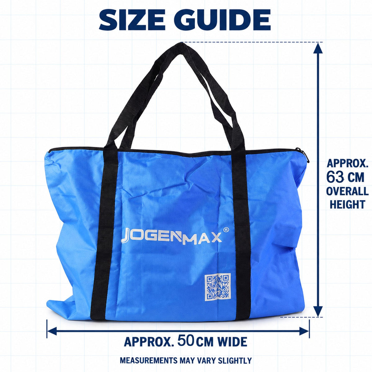 Multipurpose Foldable Carry Bag with Zipper, Reusable Woven Storage Bag with Webbing Handles for Clothes, Blankets, Towels, Household and Travel