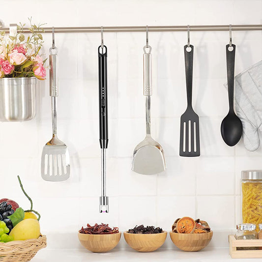 Long Flexible USB Rechargeable Electric Arc Lighter - Windproof, Flameless Plasma