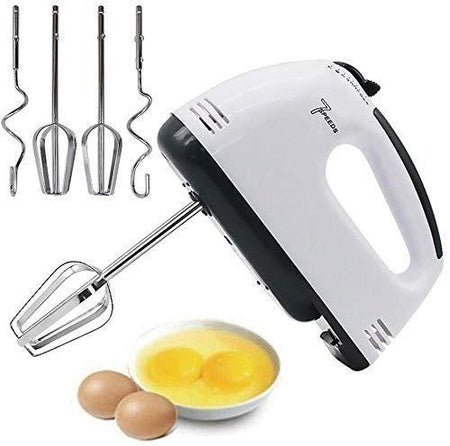 Compact Electric Hand Mixer for Baking with Detachable Attachments Multi Speed Egg Beater and Whisk for Whipping Mixing and Kneading Pack of 1