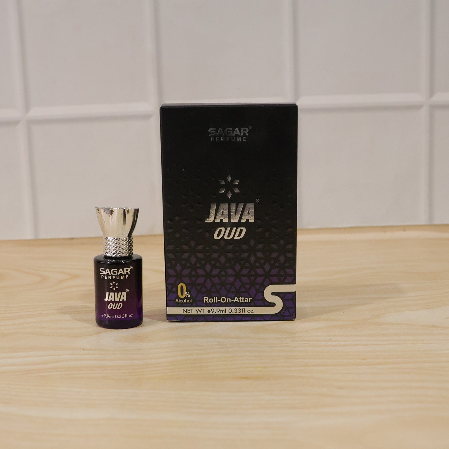 Sagar Java Oud Roll On Attar, Alcohol Free Long Lasting Woody Perfume Oil for Men and Women, 9.9 ml