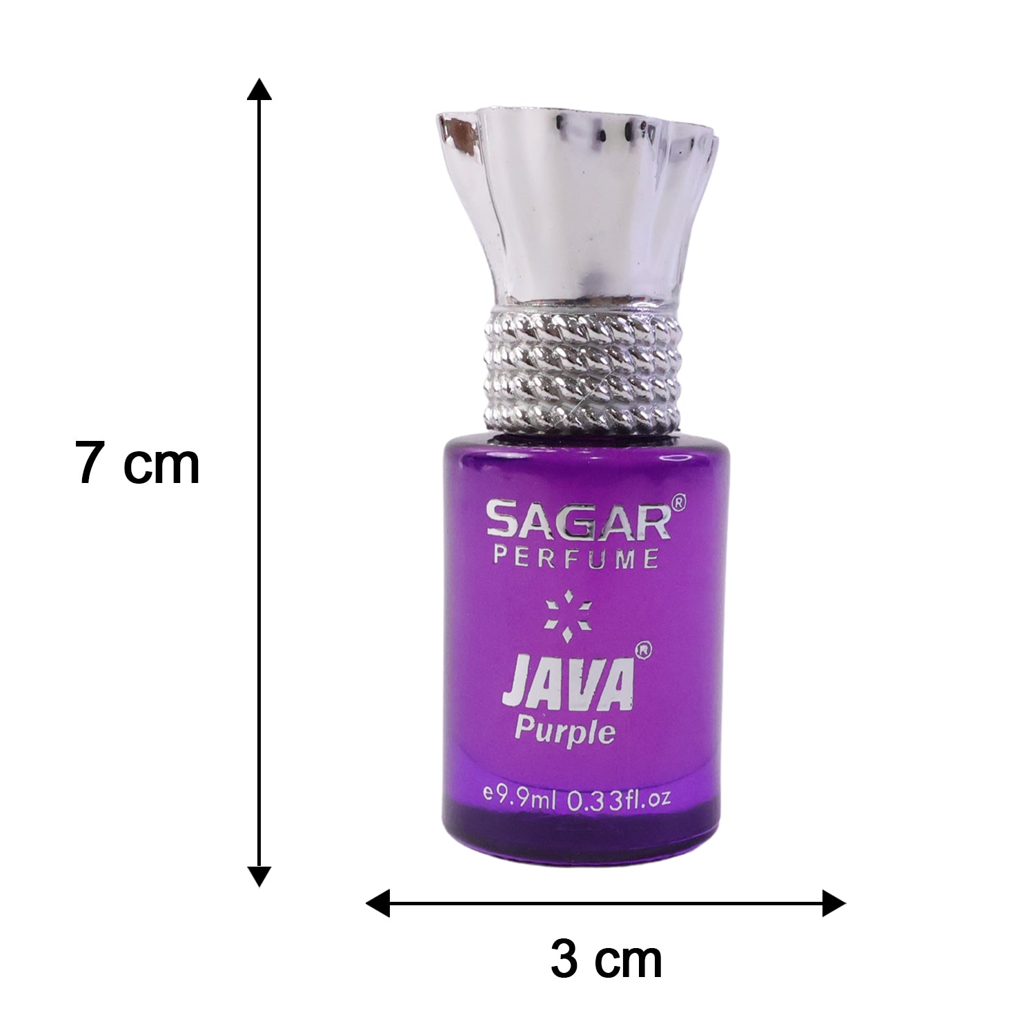 Sagar Java Purple Roll On Attar, Alcohol Free Long Lasting Perfume Oil for Men and Women, 9.9 ml