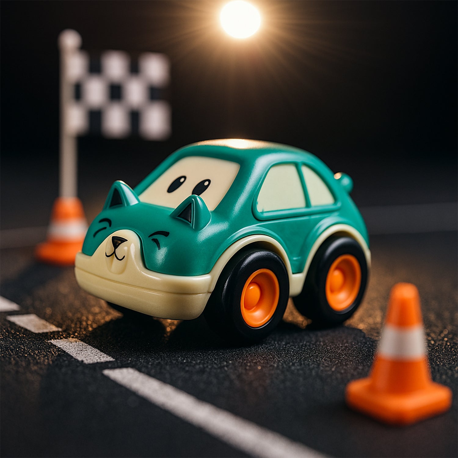 Funwoods Animal Cartoon Pull-back Toy Car - (4 Pc Set)