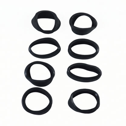 Silicone Luggage Wheel Cover Set of 8 Noise Reducing Wheel Protectors for Suitcase Trolley Bags and Travel Luggage (8 Pc Set)