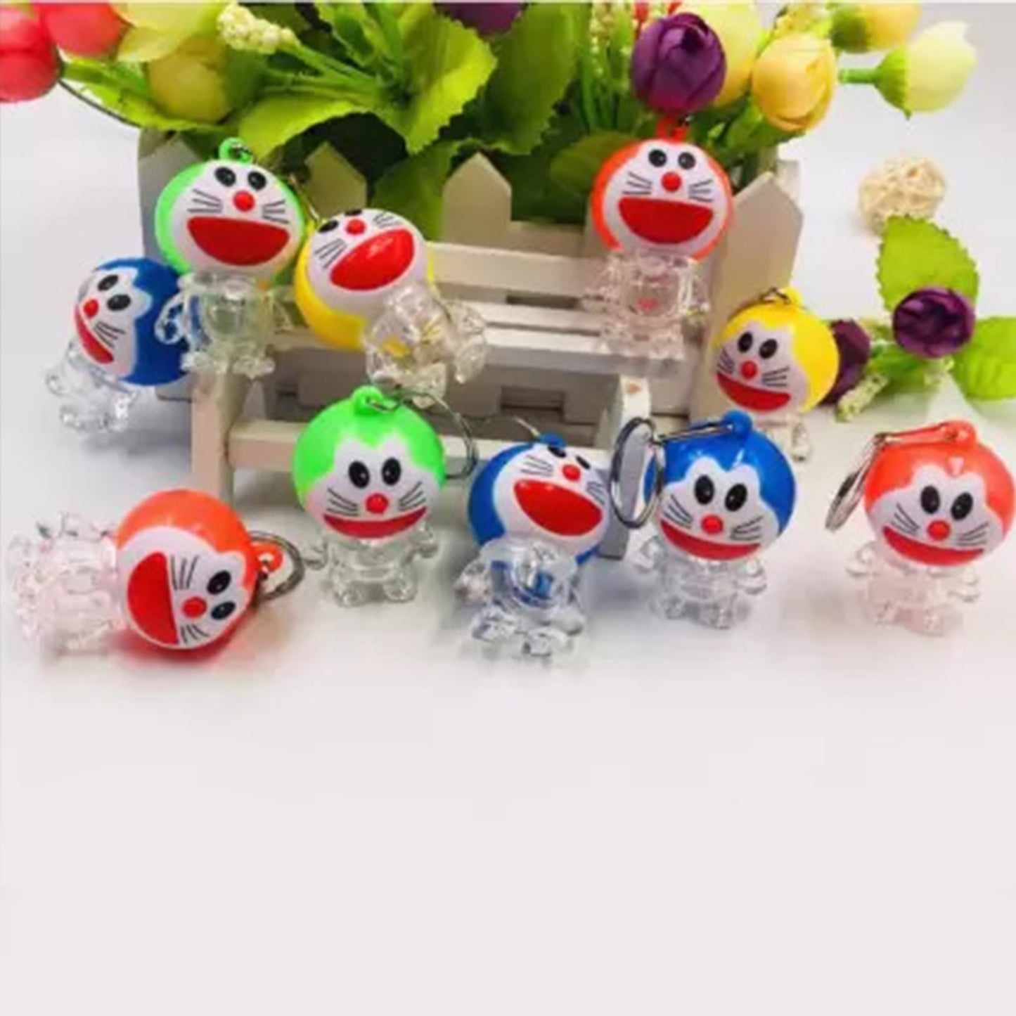 Doremon Lightning Keychain 2 Colored Lightning Keychain (1 Pc)