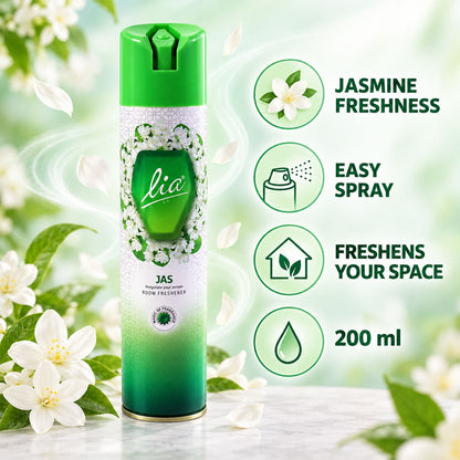Jasmine Room Freshener Spray 200ml | Floral Fragrance Aerosol Air Freshener for Home, Bedroom, Bathroom and Office