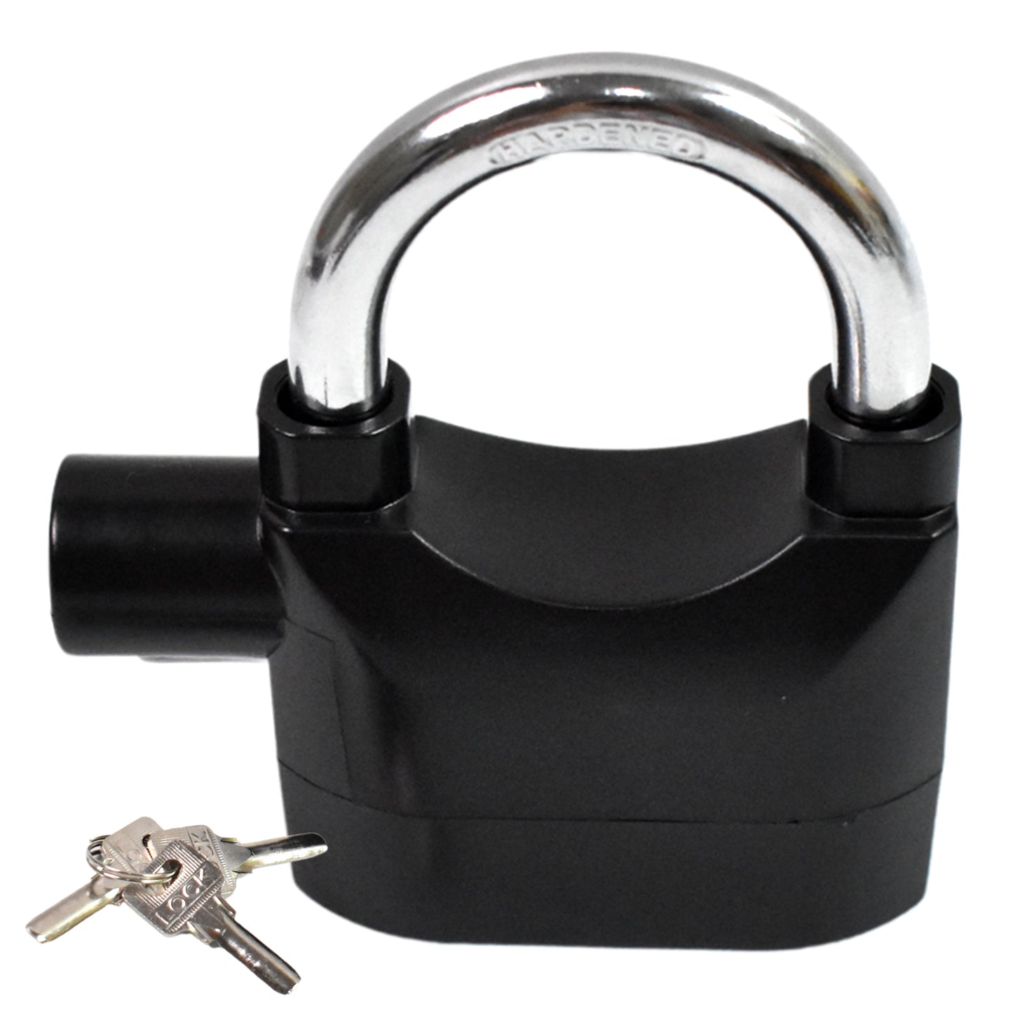 Anti Theft Siren Alarm Padlock Waterproof Security Lock with Loud Alarm and 3 Keys for Bike, Gate, Garage, Shutter and Toolbox (1 Set)
