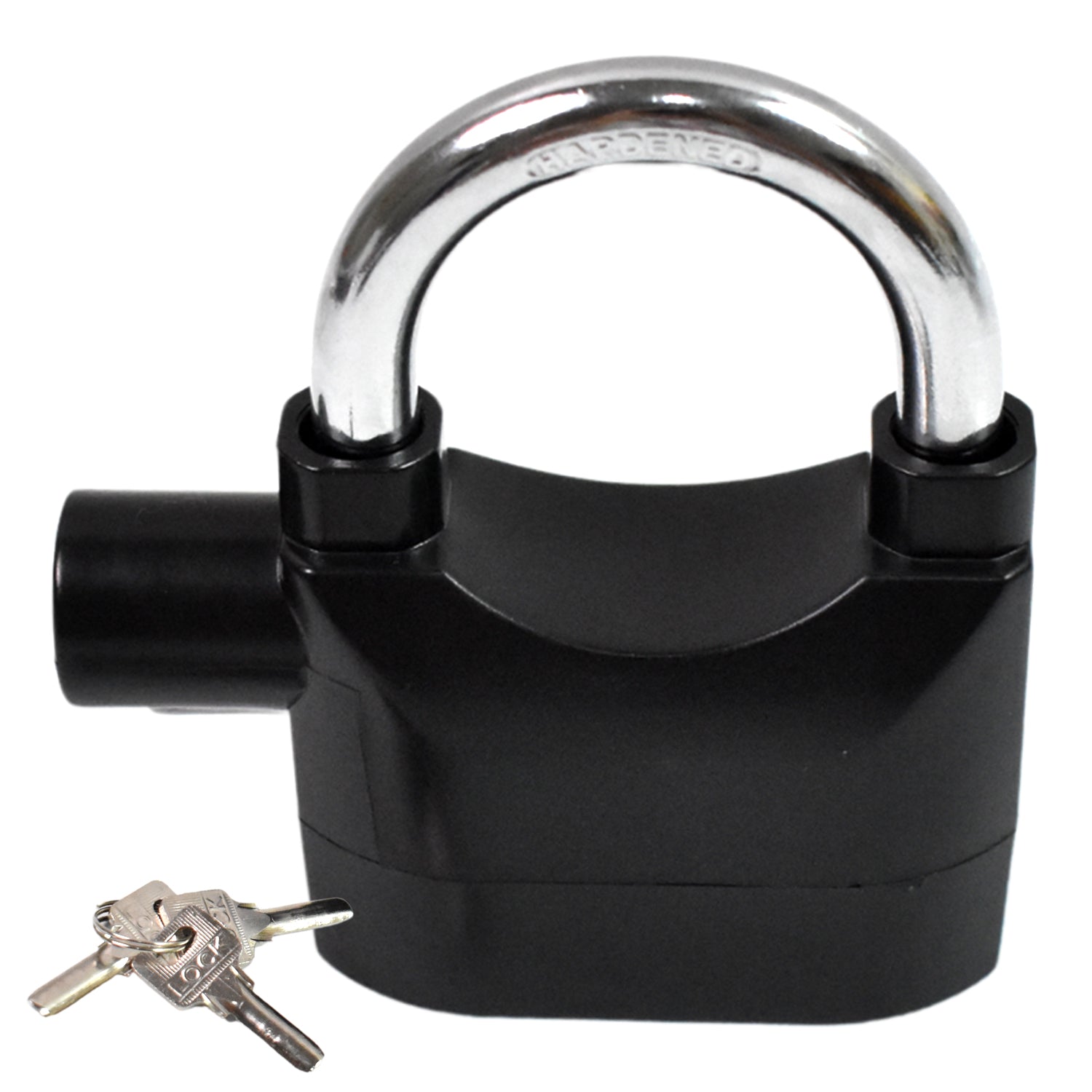 Anti Theft Siren Alarm Padlock Waterproof Security Lock with Loud Alarm and 3 Keys for Bike, Gate, Garage, Shutter and Toolbox (1 Set)