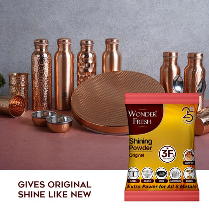 Shining Metal Cleaning Powder for Copper, Brass, Silver, Aluminum, Iron and Steel Utensils and Accessories (200 GM)