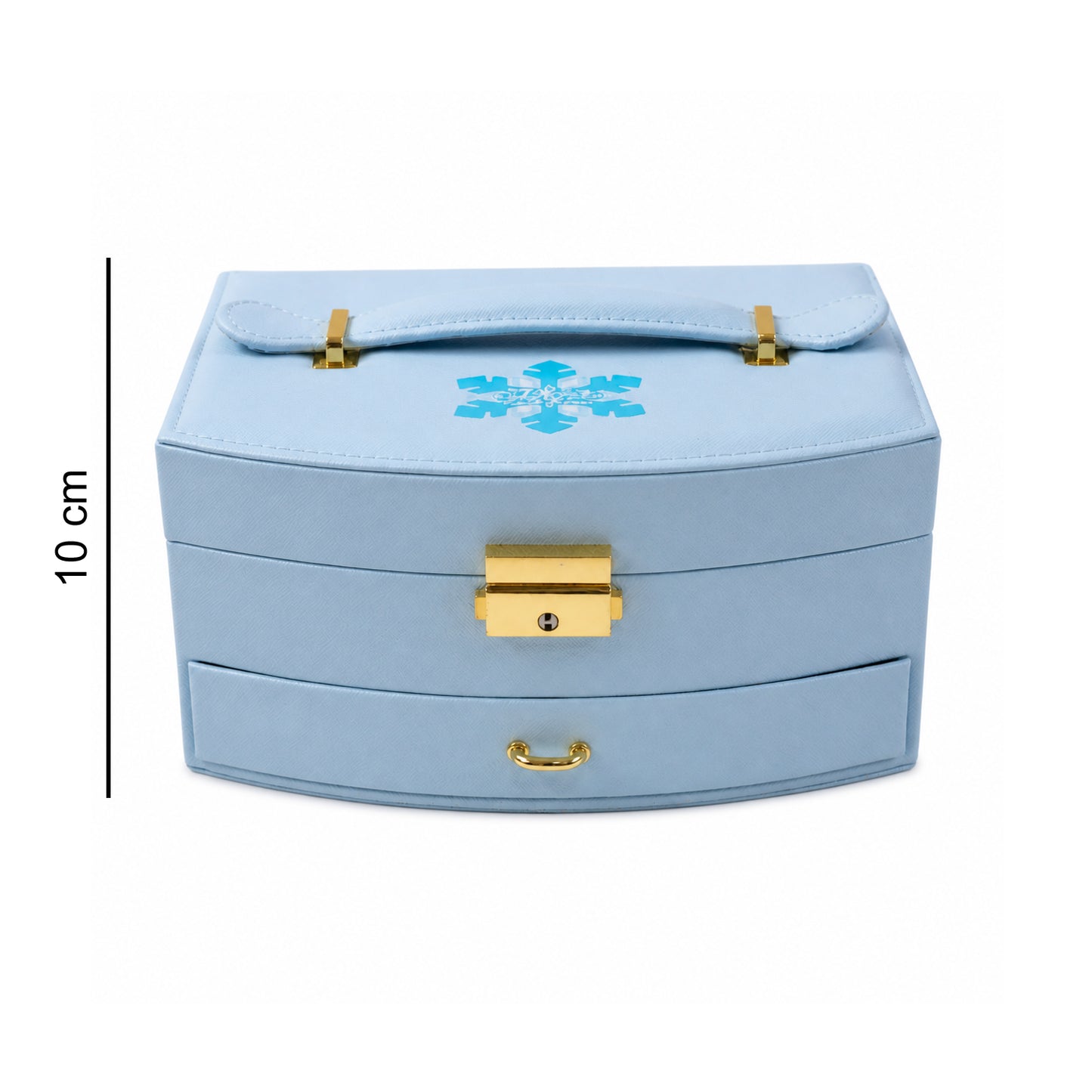 Premium Multi Layer Jewelry Storage Box with Mirror Drawer and Compartments for Rings Earrings Necklaces Bracelets Travel Organizer (1 Set)