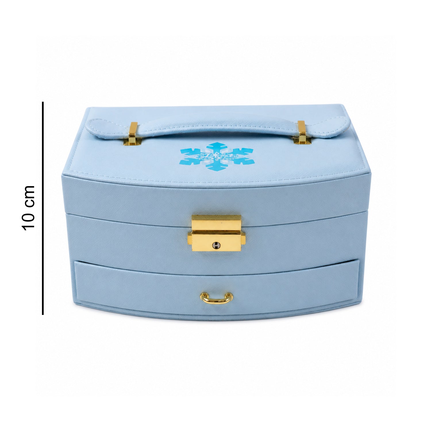Premium Multi Layer Jewelry Storage Box with Mirror Drawer and Compartments for Rings Earrings Necklaces Bracelets Travel Organizer (1 Set)