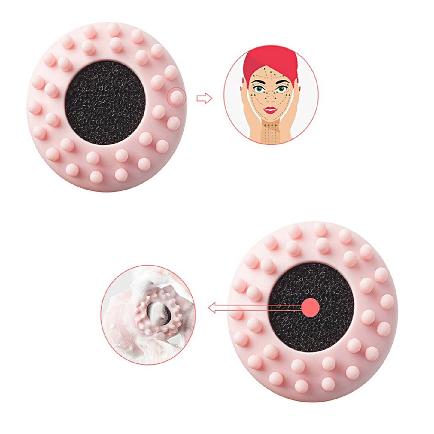 Cute Octopus Silicone Facial Cleansing Brush and Face Scrubber Massager for Deep Cleansing, Exfoliation and Skincare (1 Pc)