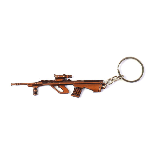 Metal Gun Shape Keychain – Premium Miniature Gun Design Key Ring for Men, Gamers & Collectors | Heavy-Duty Alloy Bag Charm & Stylish Daily Accessory (1 Pc)