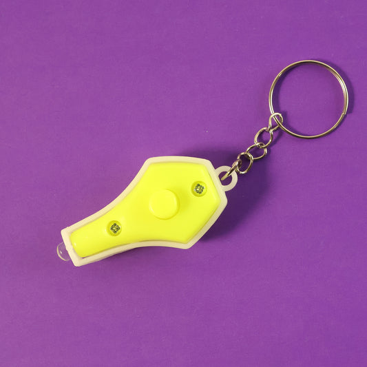 Mini LED Keychain UV Light with Blue Light – Portable Emergency Flashlight Key Ring for Home, Car & Outdoor Use (1 Pc)
