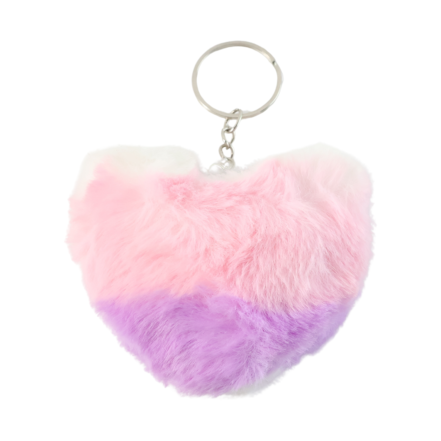 Soft Plush Cute Heart Keychain, Perfect for Key Rings, Bags, and Accessories – 1 Pc