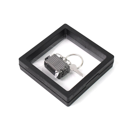 Suitcase Shape Nail Clipper Keychain With Key 3d Floating Frame Display Case (1 Set)