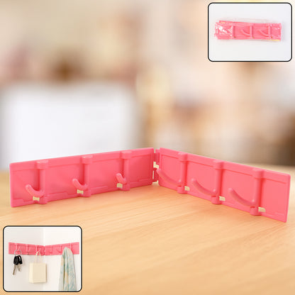 Foldable Rotating Wall-Mounted Multipurpose Hook Rack for Kitchen, Bathroom & Home Storage | Space-Saving, Waterproof & Easy Installation Organizer (1 Pc)