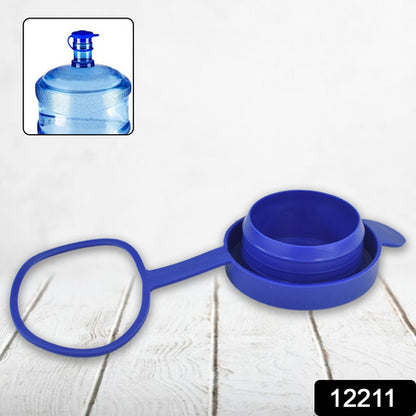 Water Jug Cap Silicone Reusable Leak and Spill Resistant Replacement Cap with Airtight Seal and Hanging Ring for Water Bottles (1 Pc)