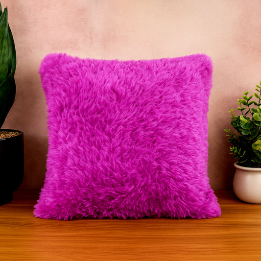 Super Soft Fluffy Faux Fur Cushion Pillow – Premium Decorative Throw Pillow for Sofa, Bed, Living Room and Office