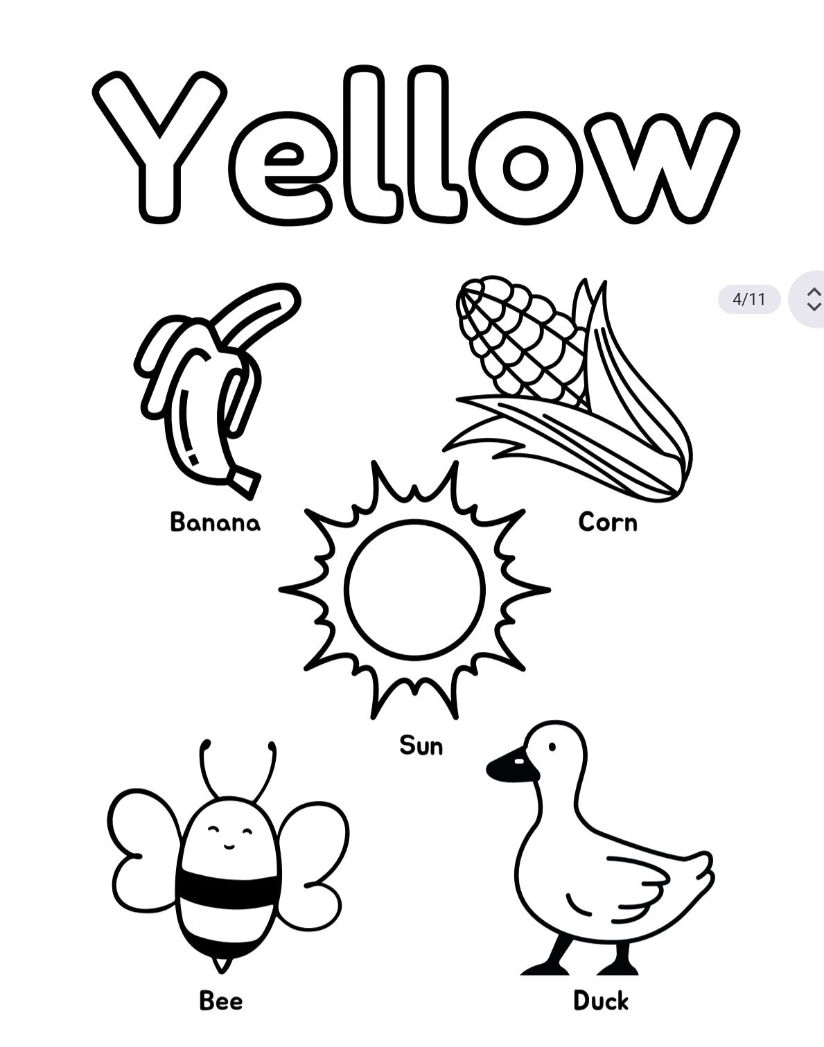 Know the Colours Coloring and Learning Book for Kids – Printable PDF Digital Download | Early Learning, Coloring and Creativity Activity eBook | 11 Pages