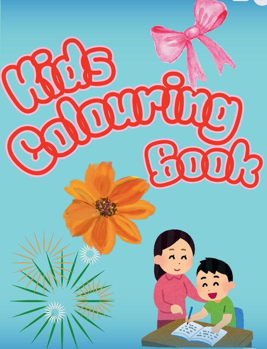 Kids Colouring Book – Printable PDF Digital Download | Color Recognition, Coloring, Learning and Creativity Activity eBook | 27 Pages