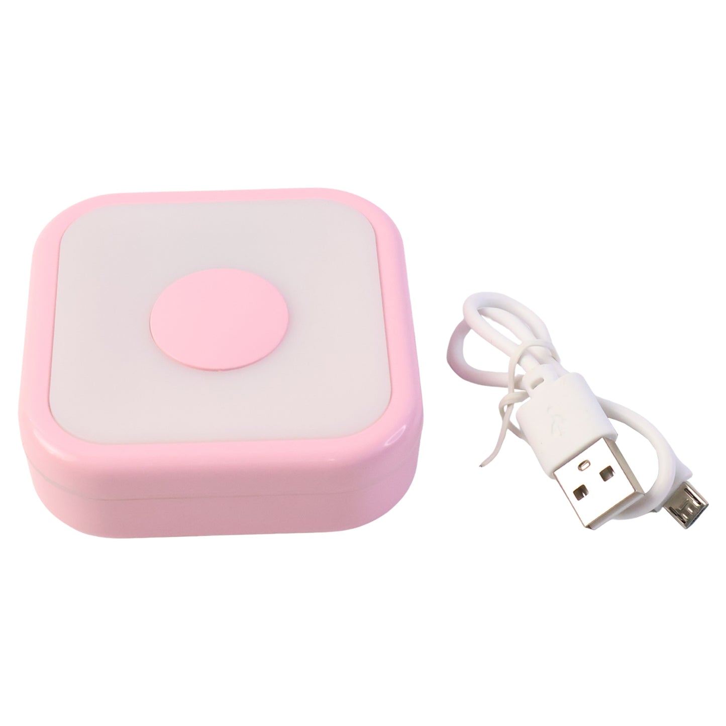 Portable USB-Powered Touch Sensor LED Night Lamp – Soft Ambient Square LED Light (1 Pc)