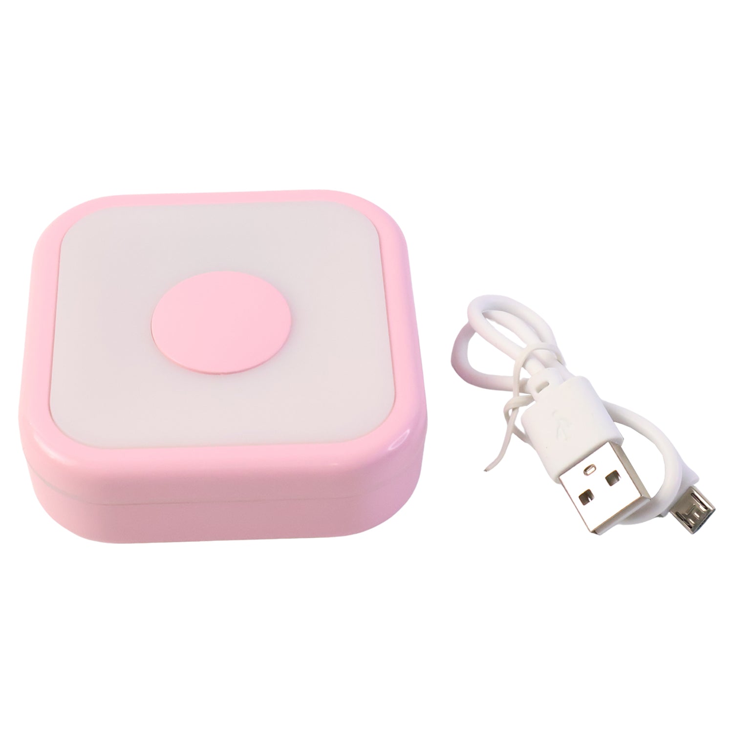 Portable USB-Powered Touch Sensor LED Night Lamp – Soft Ambient Square LED Light (1 Pc)