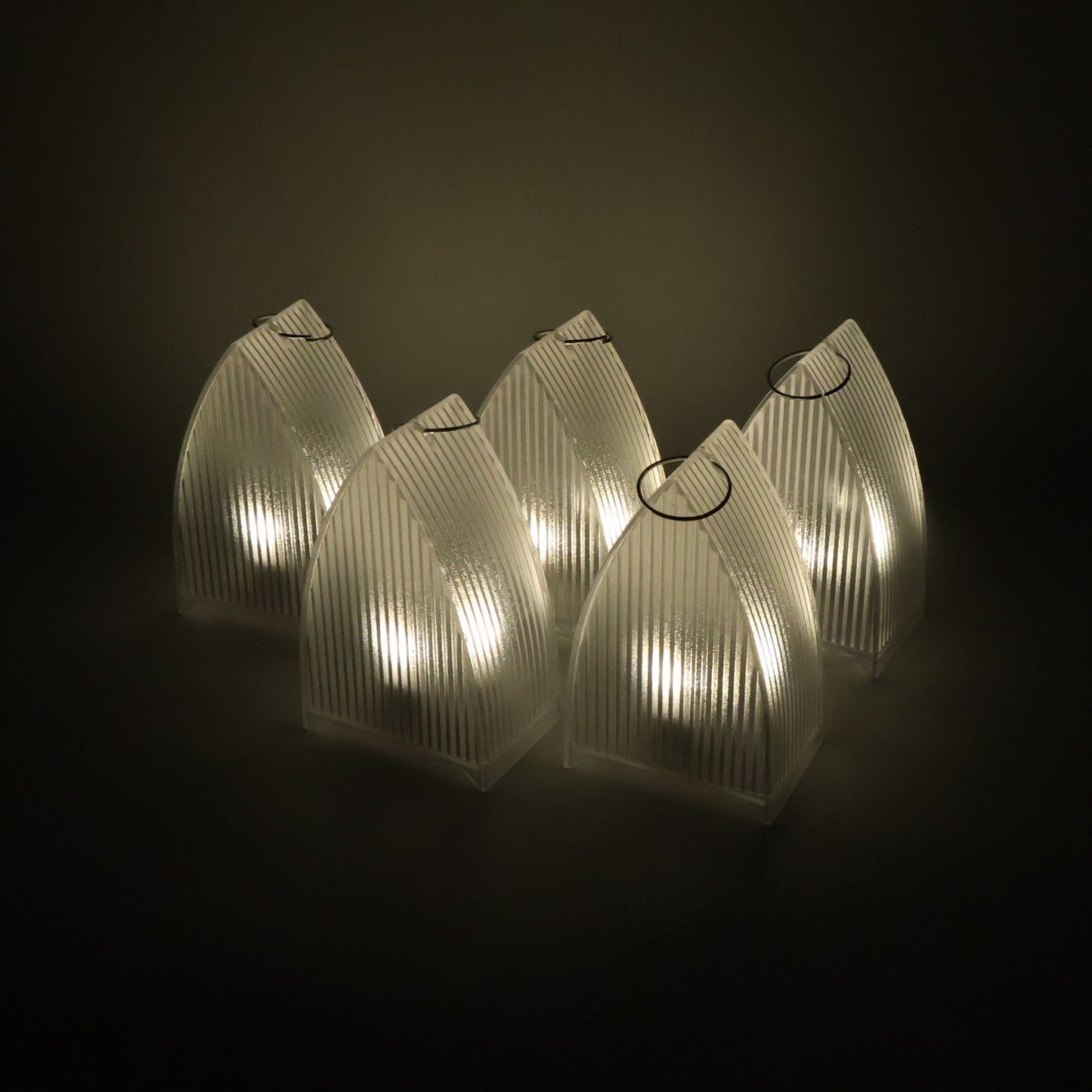 Led Flameless Decorative Lantern Lights - (5 Pc Set)