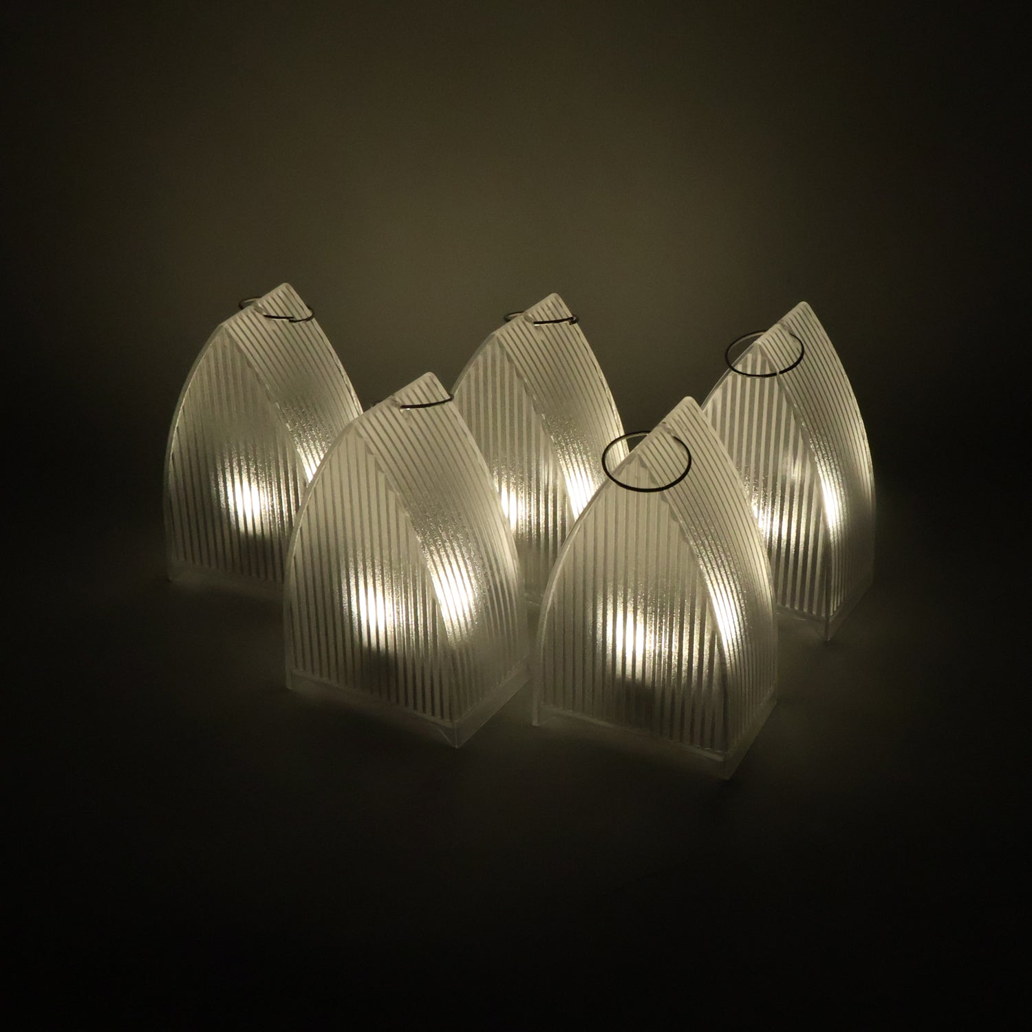Led Flameless Decorative Lantern Lights - (5 Pc Set)