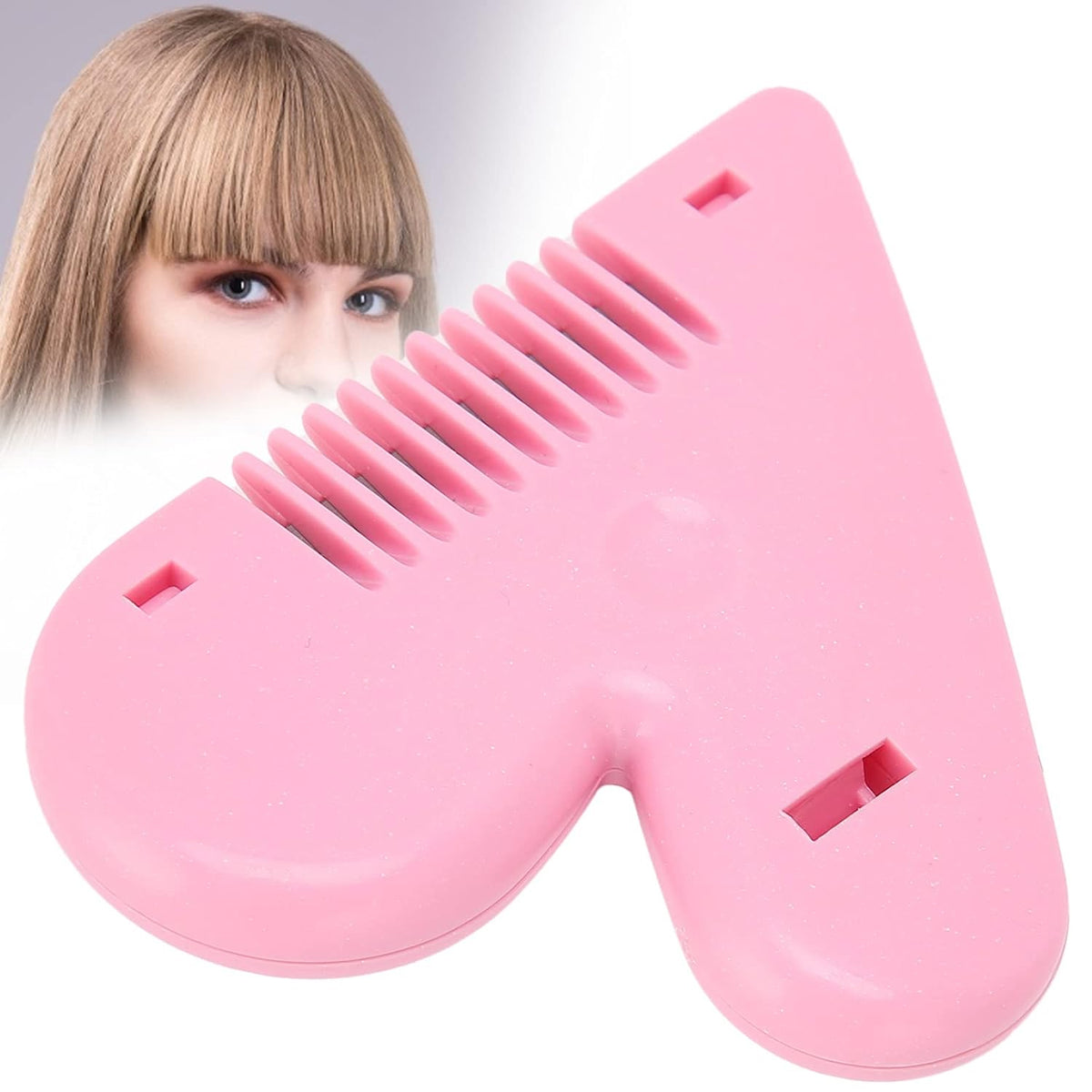 Heart Shape Hair Thinning Scissors for Kids and Adults Double Edge Stainless Steel Hair Cutting Scissors Lightweight Portable Hair Trimming Tool (1 Pc)