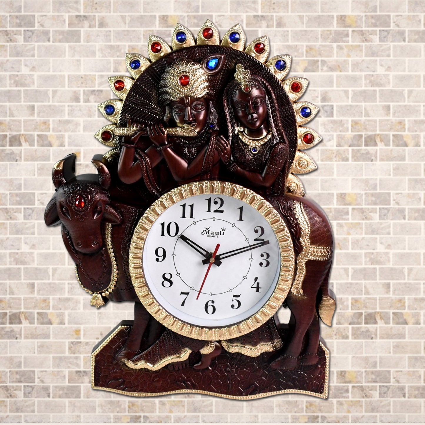 Designer Wall Clock with Photo Frames Battery Operated Decorative Analog Wall Clock for Living Room, Bedroom, Hall, Office and Home Décor (1 Pc)